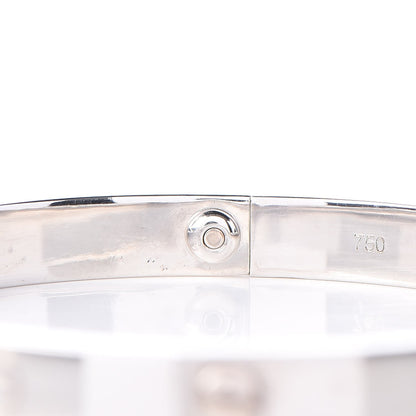 Cartier 18K White Gold LOVE Bracelet 18 5 of 10
