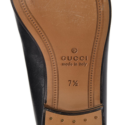 Gucci Lambskin Wolf Embroidered Mens Brixton Horsebit Loafers 7.5 Black 6 of 10