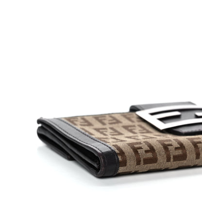 Fendi Zucchino Forever Continental Wallet Brown 12 of 15