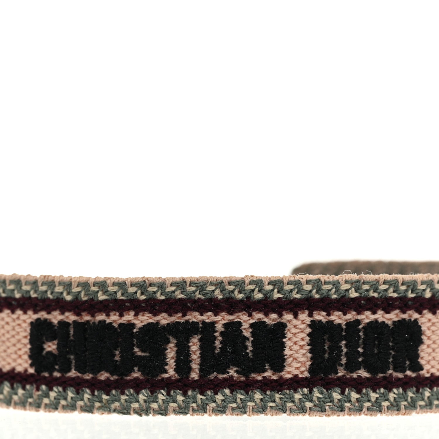 Christian Dior Woven Cotton J'Adior Friendship Bracelet Set Pink Burgundy 4 of 5