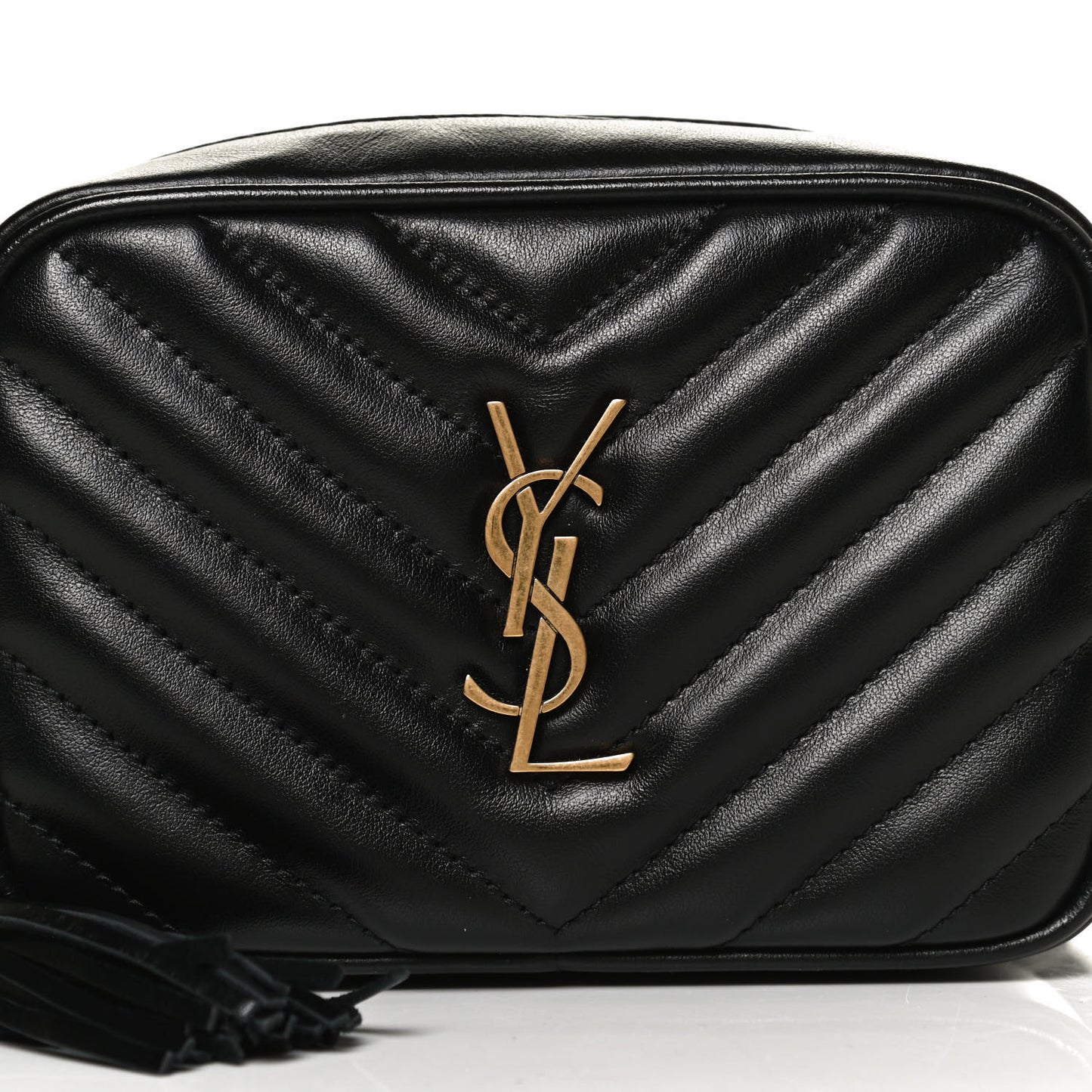 Calfskin Matelasse Monogram Lou Belt Bag Black