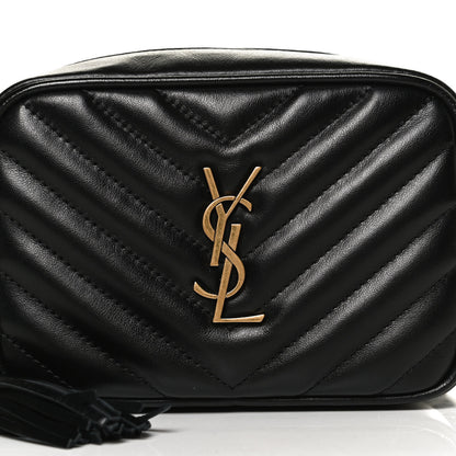 Saint Laurent Calfskin Matelasse Monogram Lou Belt Bag Black 8 of 12