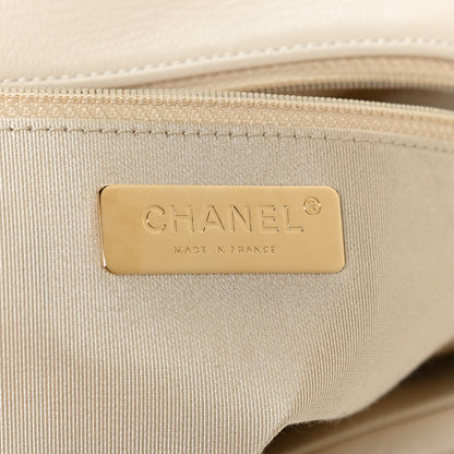 Chanel Lambskin Quilted Large Chanel 19 Flap Beige 6 of 11