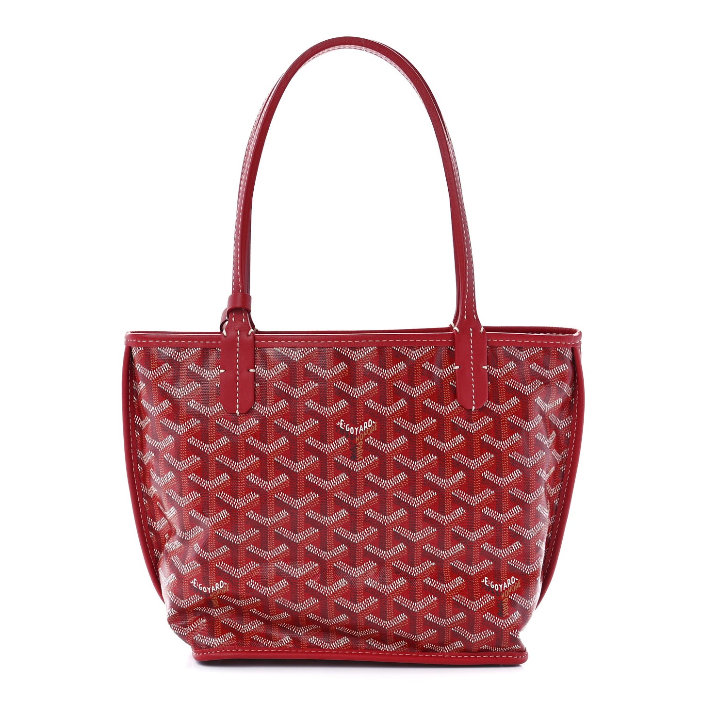 Goyardine Reversible Mini Anjou Red