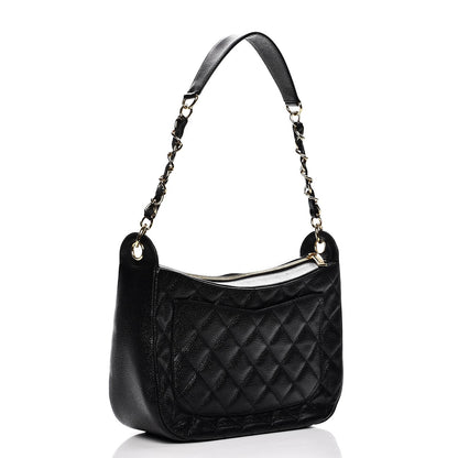 Chanel Caviar Quilted Hobo Black 4 of 13