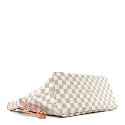 Louis Vuitton Damier Azur Neo Neverfull MM Rose Ballerine 4 of 9