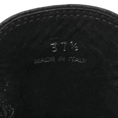 Prada Spazzolato Triangle 40mm Loafer Mules 37.5 Black 7 of 8