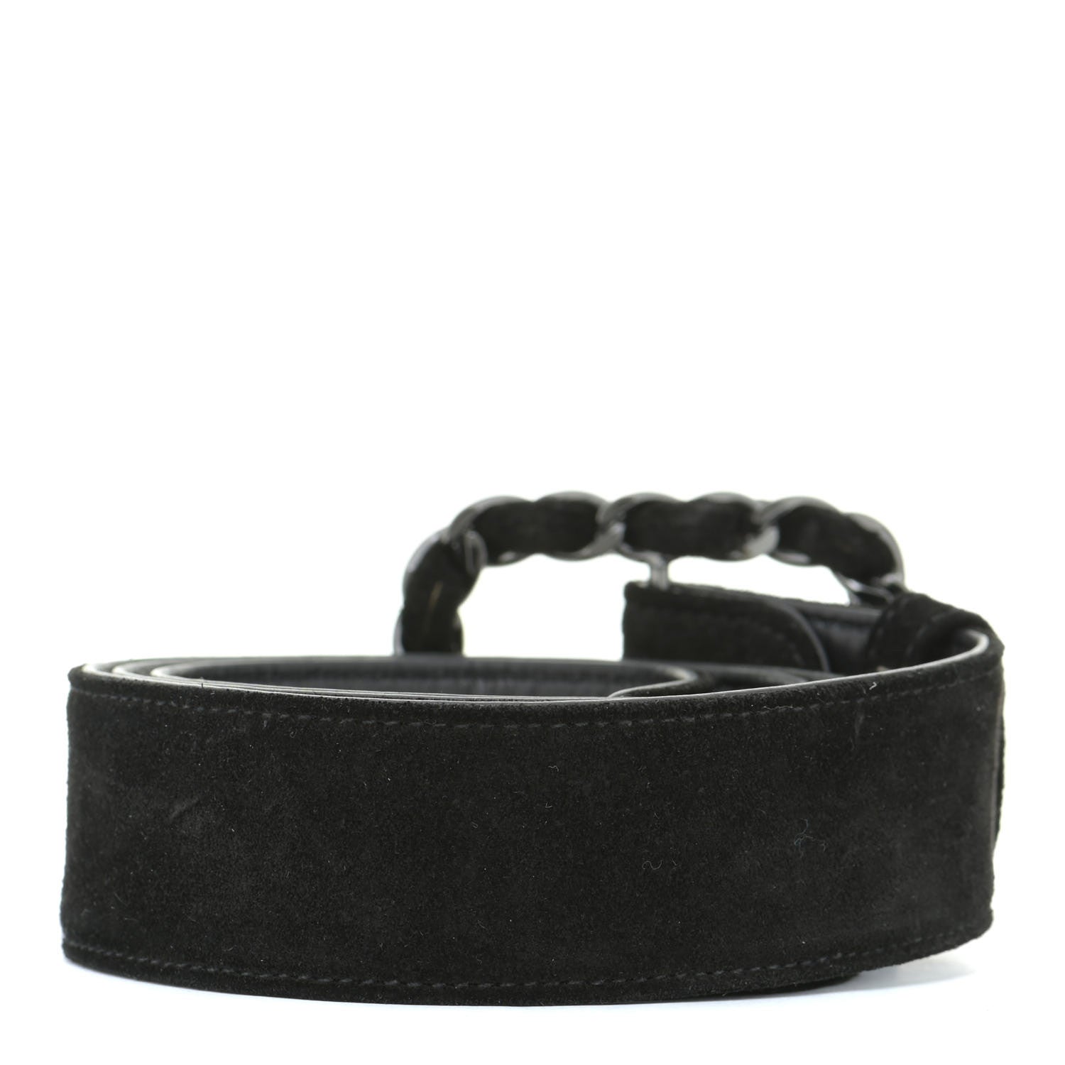 Chanel Suede CC Belt 75 30 Black 2 of 8