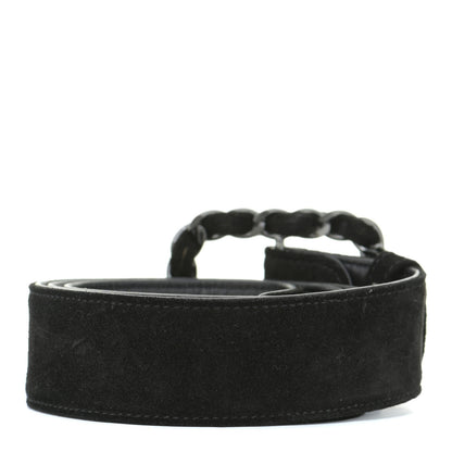 Chanel Suede CC Belt 75 30 Black 2 of 8