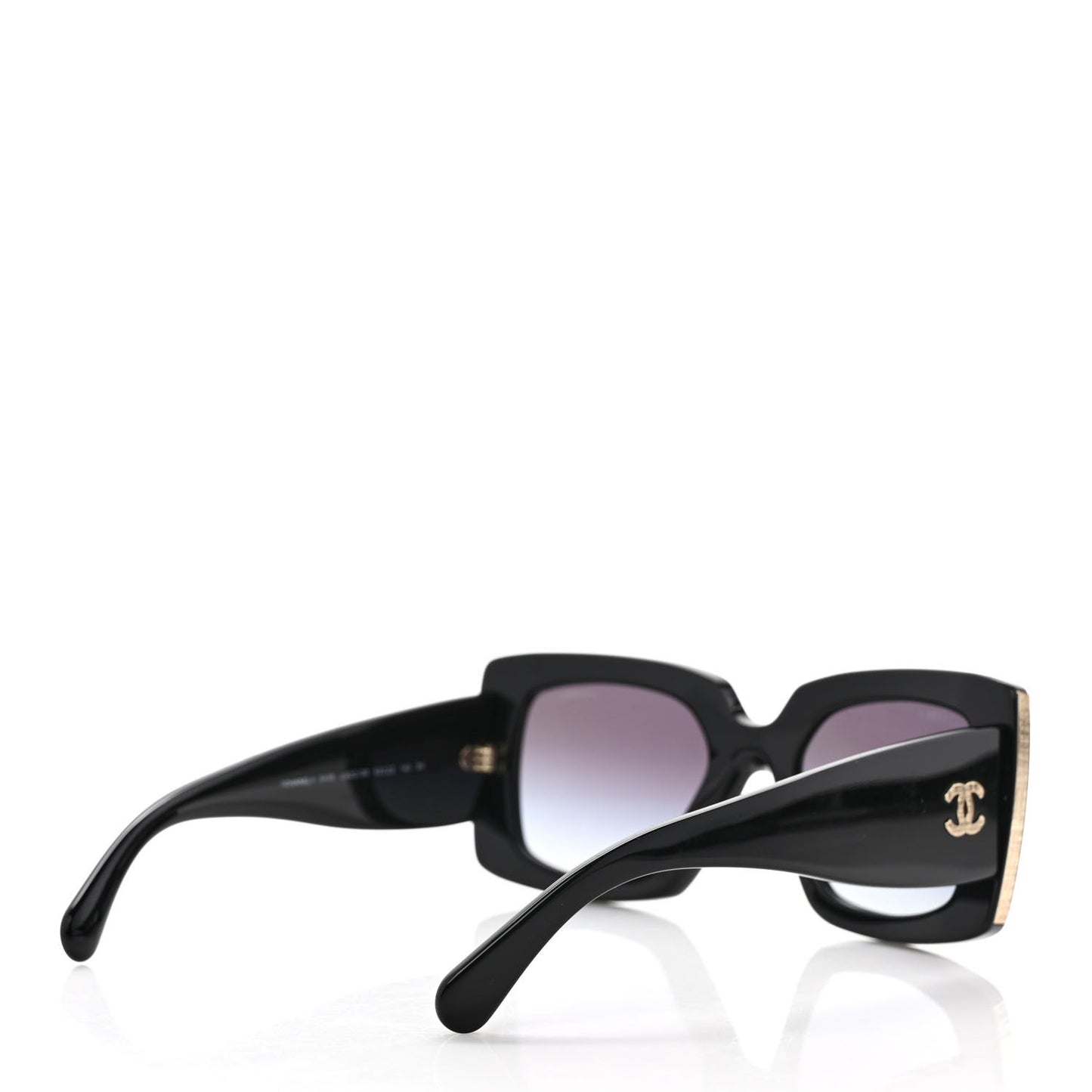 Acetate Rectangle Sunglasses 5435 Black
