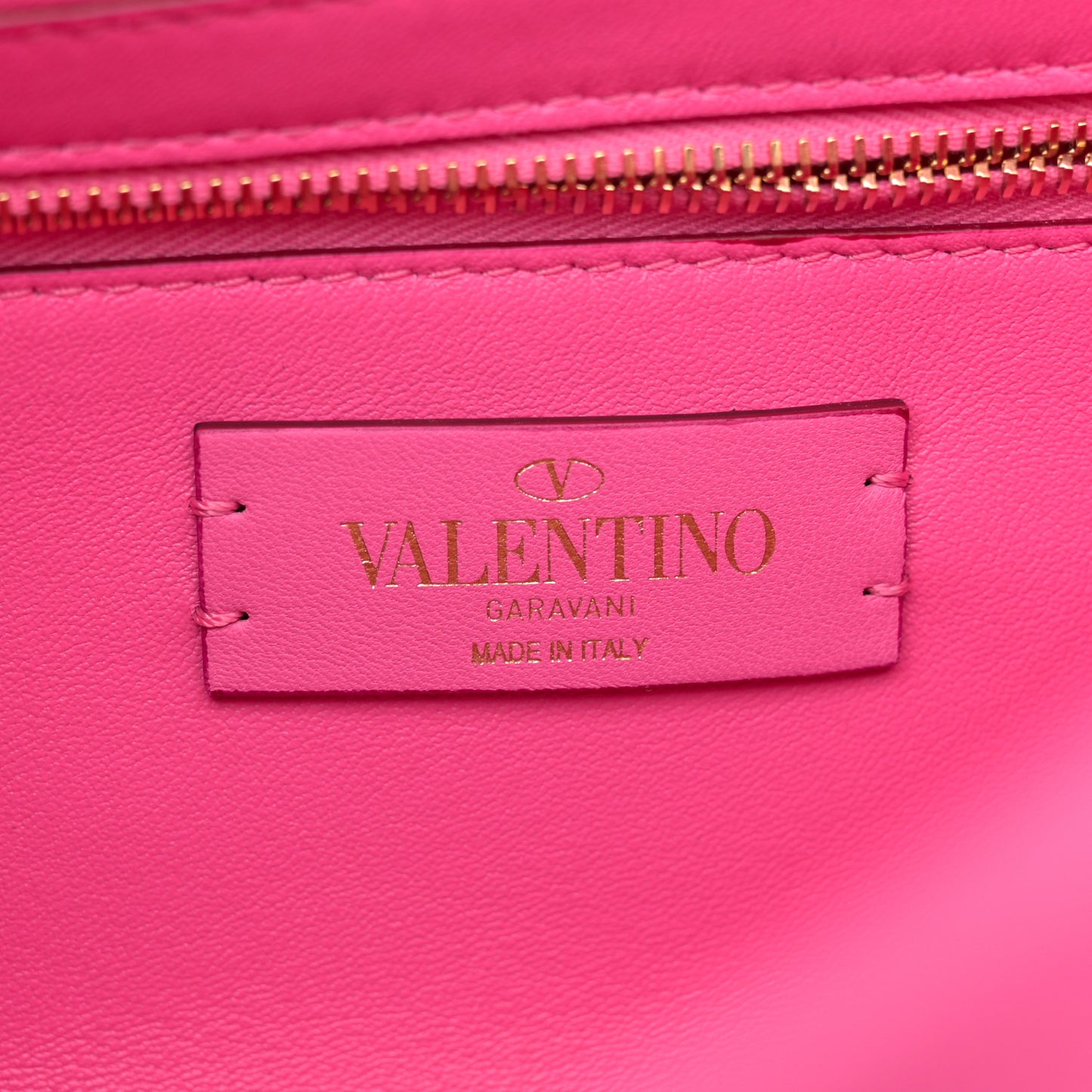 Nappa Enamel Large Roman Stud Shoulder Bag Feminine Pink