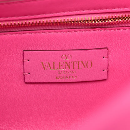 Valentino Garavani Nappa Enamel Large Roman Stud Shoulder Bag Feminine Pink 6 of 10