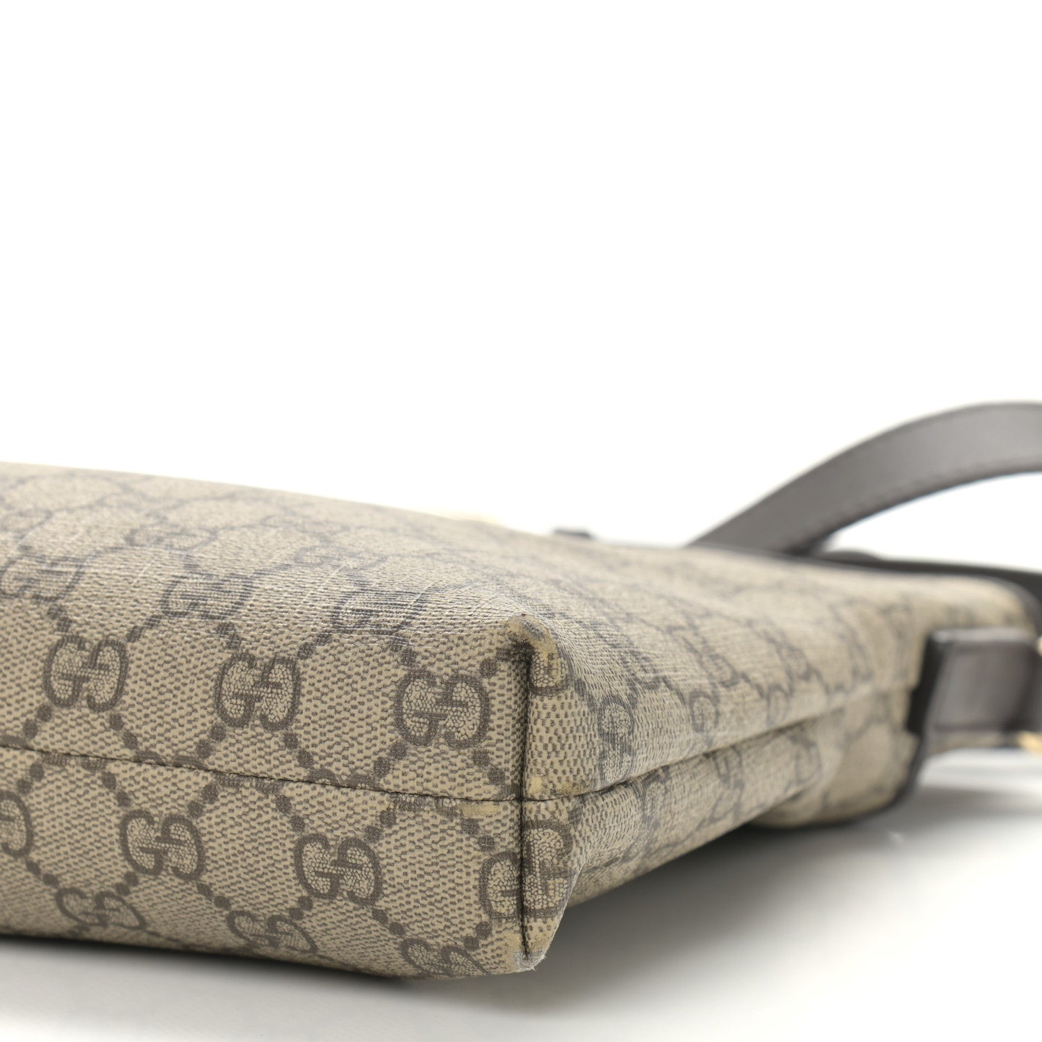 Gucci GG Plus Monogram Medium Flat Messenger Bag Dark Brown 9 of 9