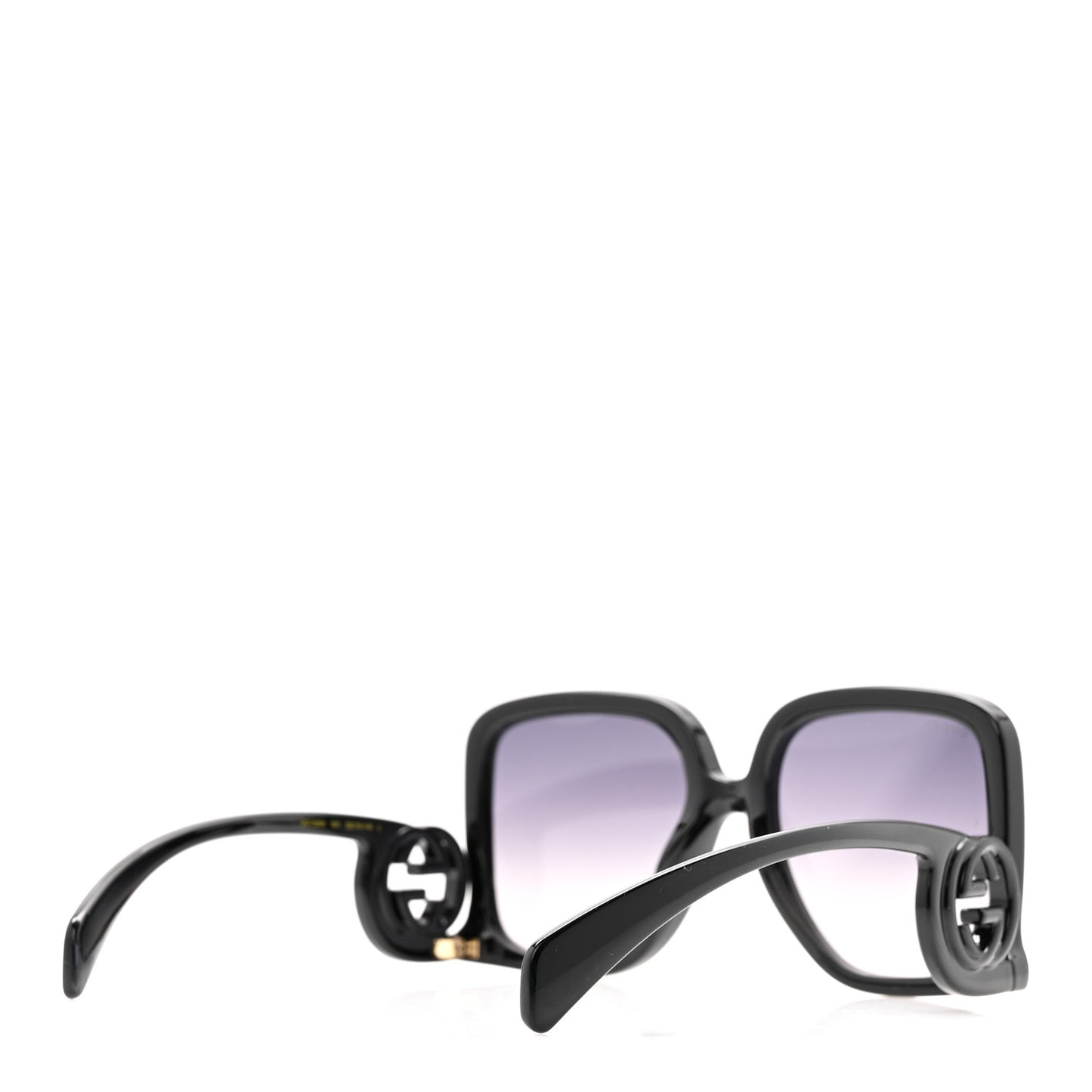 Acetate Rectangle Frame Sunglasses GG1326S Black
