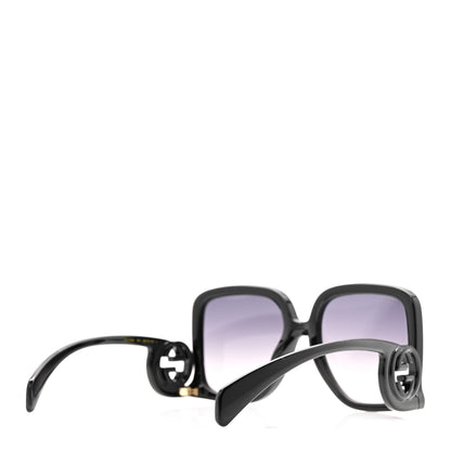 Gucci Acetate Rectangle Frame Sunglasses GG1326S Black 4 of 8