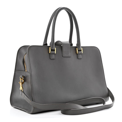 Saint Laurent Smooth Calfskin Medium Monogram Cabas Fog 3 of 19