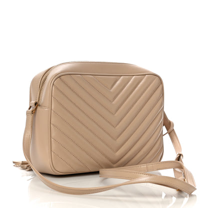 Saint Laurent Calfskin Matelasse Monogram Lou Camera Bag Nude Powder 3 of 9