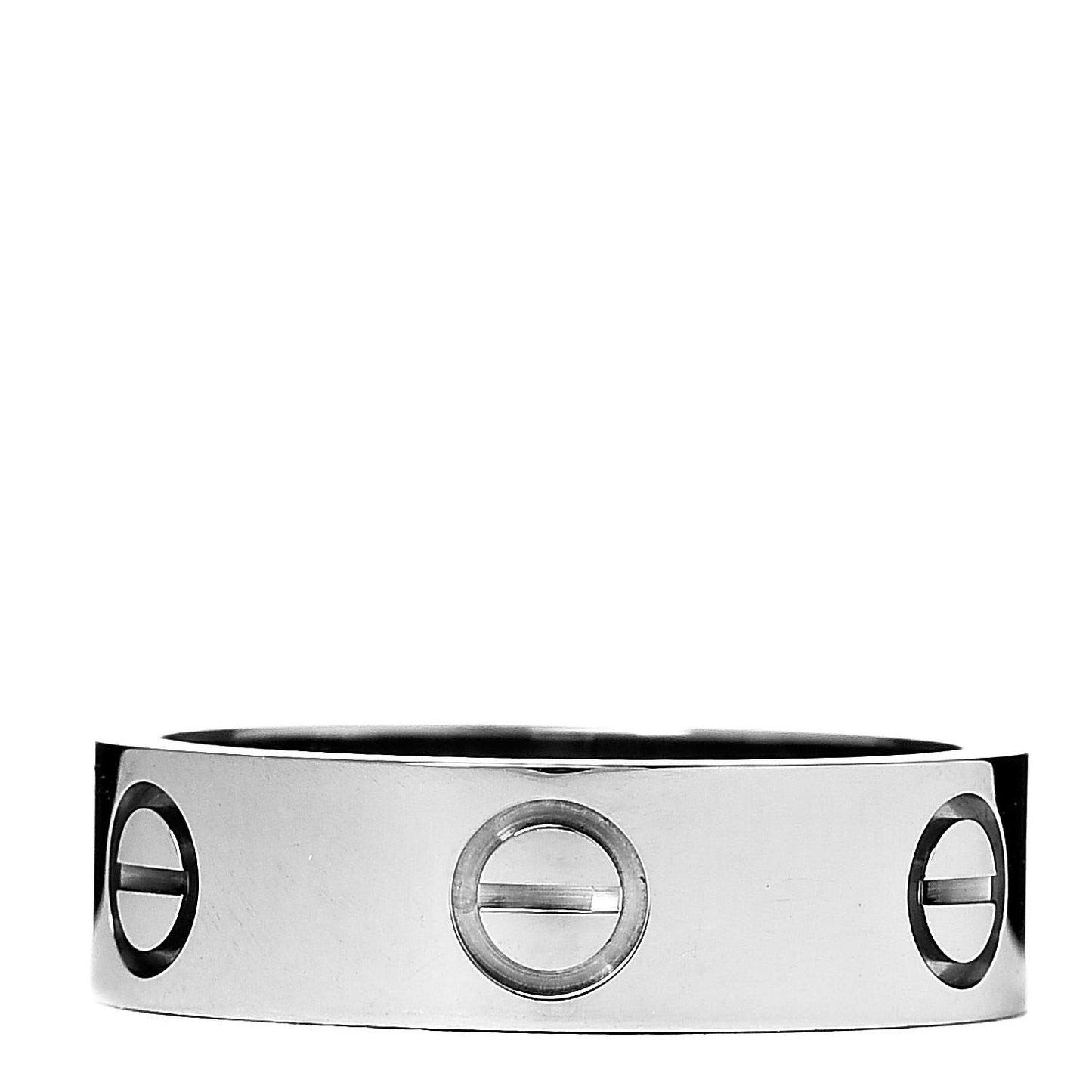 18K White Gold 5.5mm LOVE Ring 53 6.25