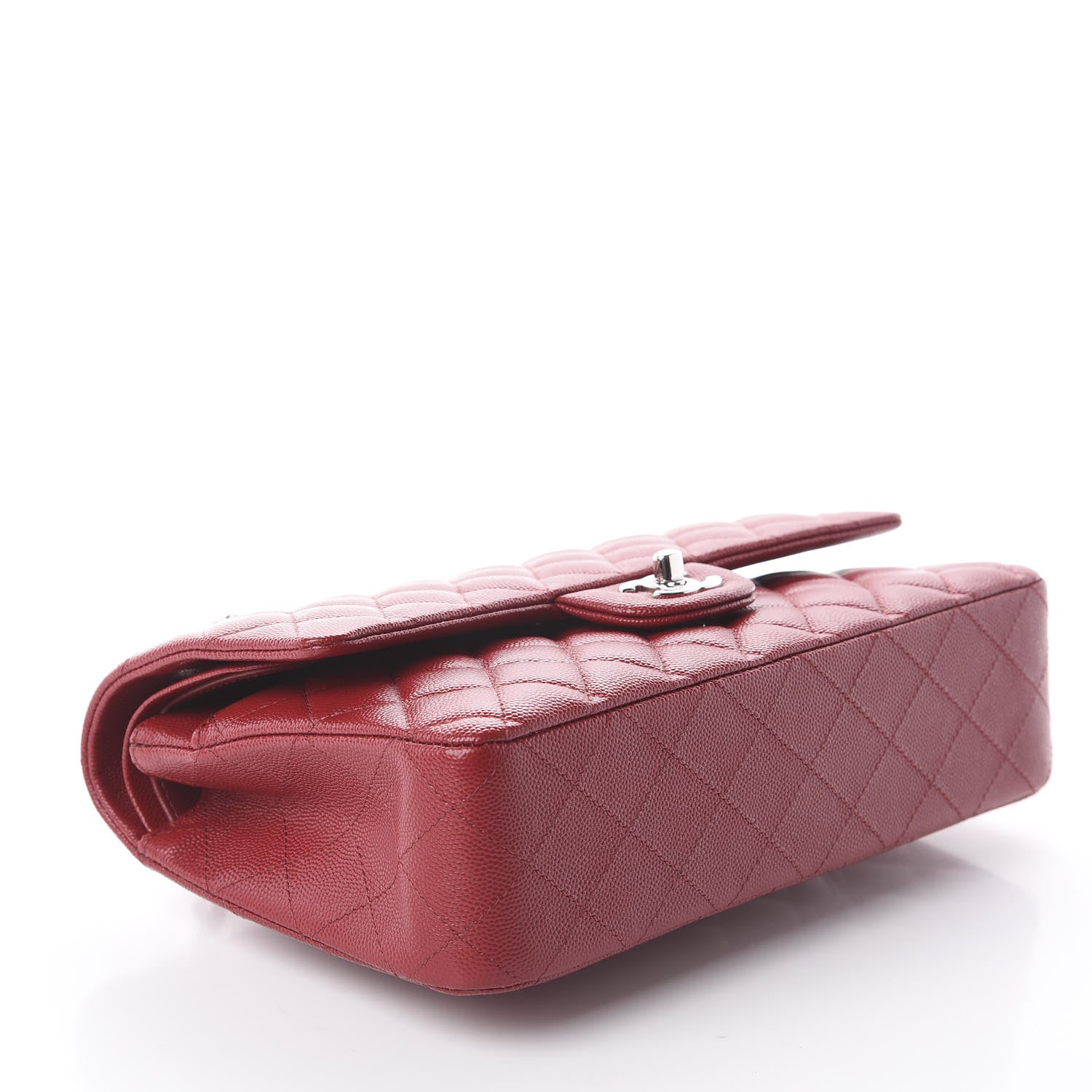 Chanel Caviar Quilted Medium Double Flap Red 3 of 14