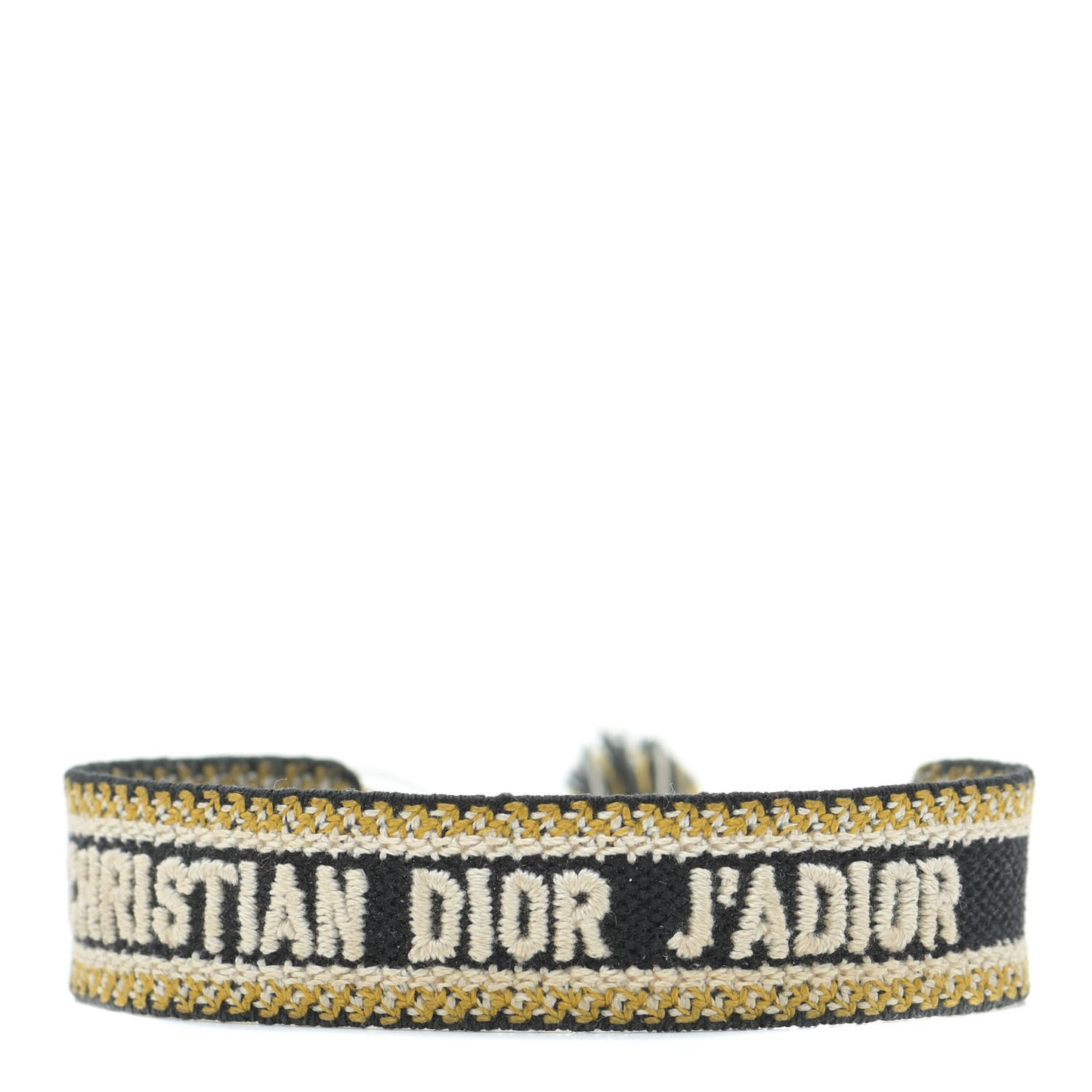 Woven Cotton J'Adior Friendship Bracelet Black