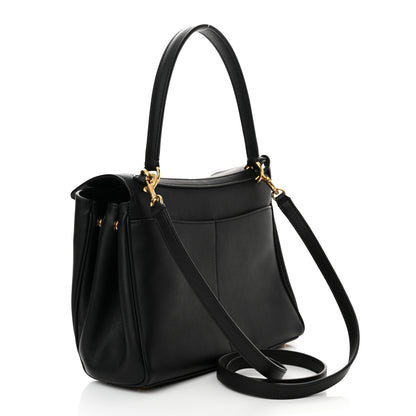 Balenciaga Natural Smooth Calfskin Small Rodeo Top Handle Handbag Black 3 of 10