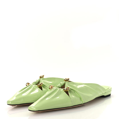 Bottega Veneta Patent Bunnie Flats 38 Fennel 4 of 12