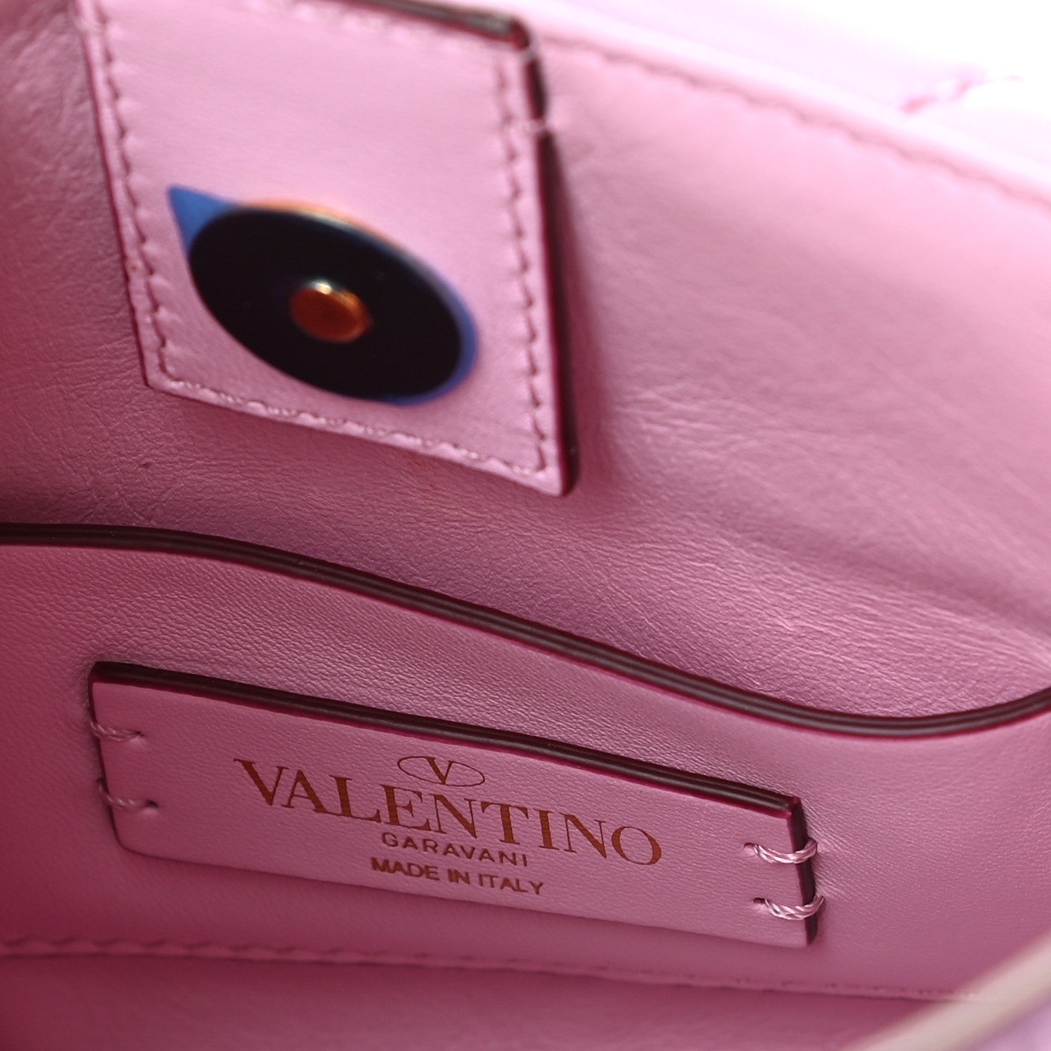 Valentino Garavani Nappa Mini Roman Stud The Handle Bag Pink Borealis 7 of 11