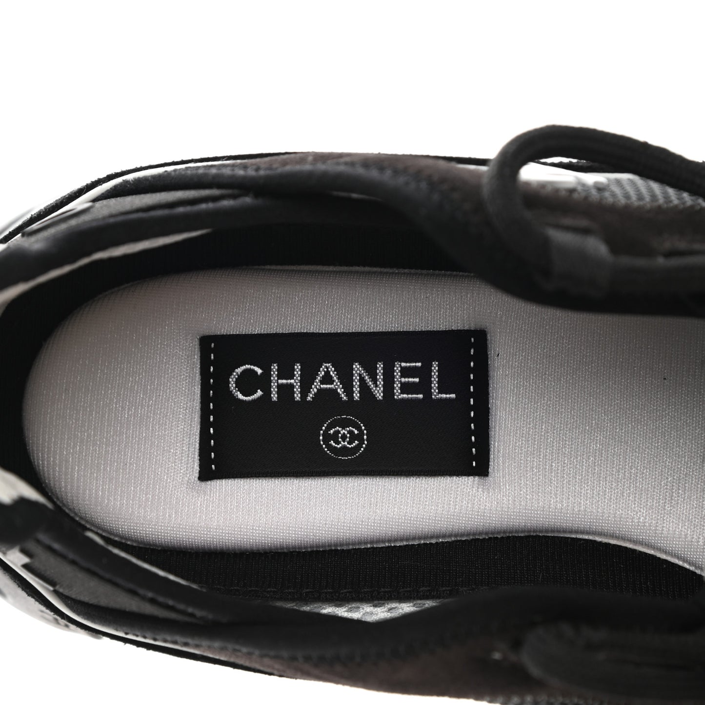 Fabric Suede CC Sneakers 39.5 Black Dark Grey