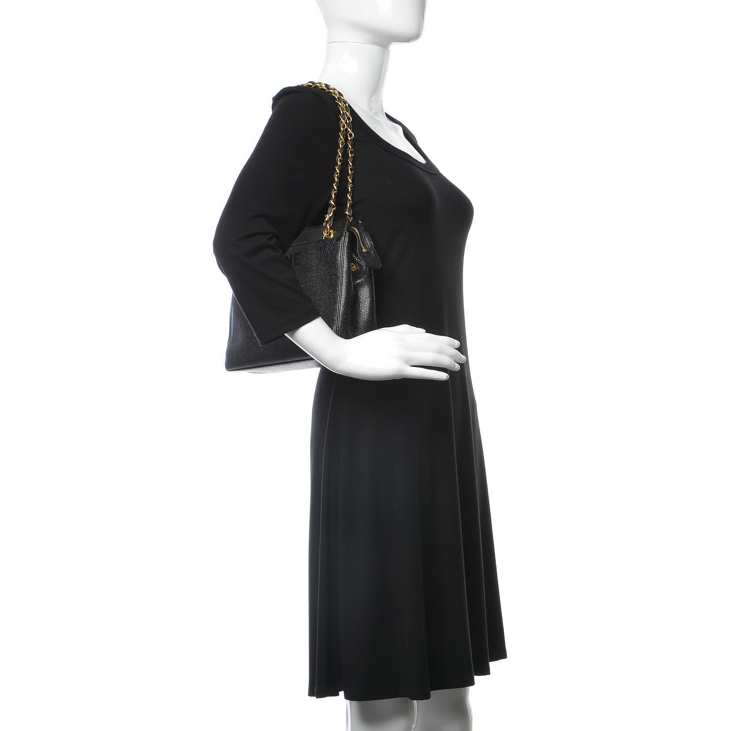 Caviar Shoulder Bag Black