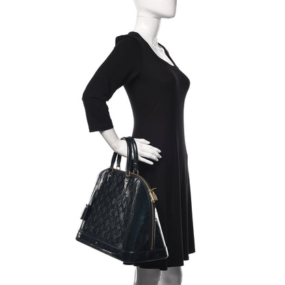 Louis Vuitton Vernis Alma GM Blue Nuit 2 of 9