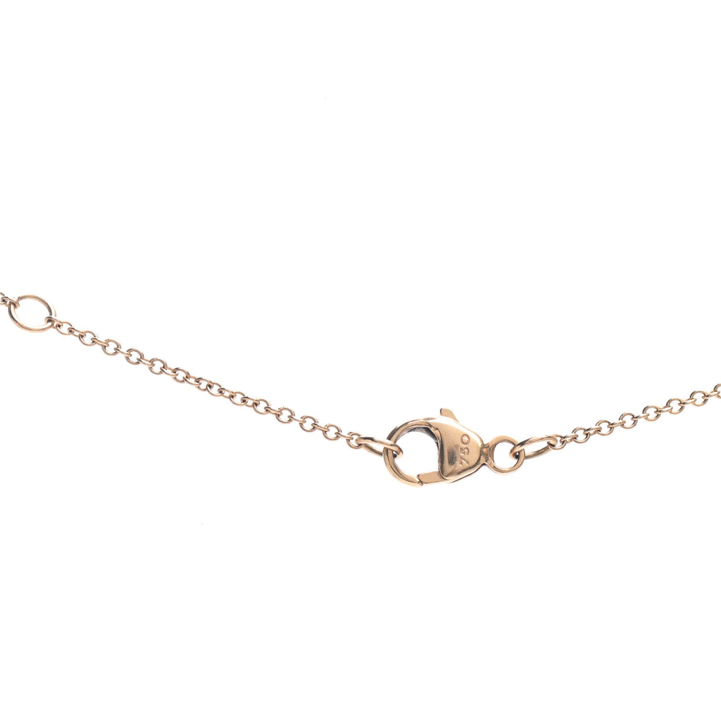 18K Yellow Gold Diamond Cable Collectibles Pave Charm Pendant Necklace
