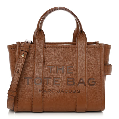 Marc Jacobs Grained Calfskin Small The Tote Bag Argan Oil 1 of 9