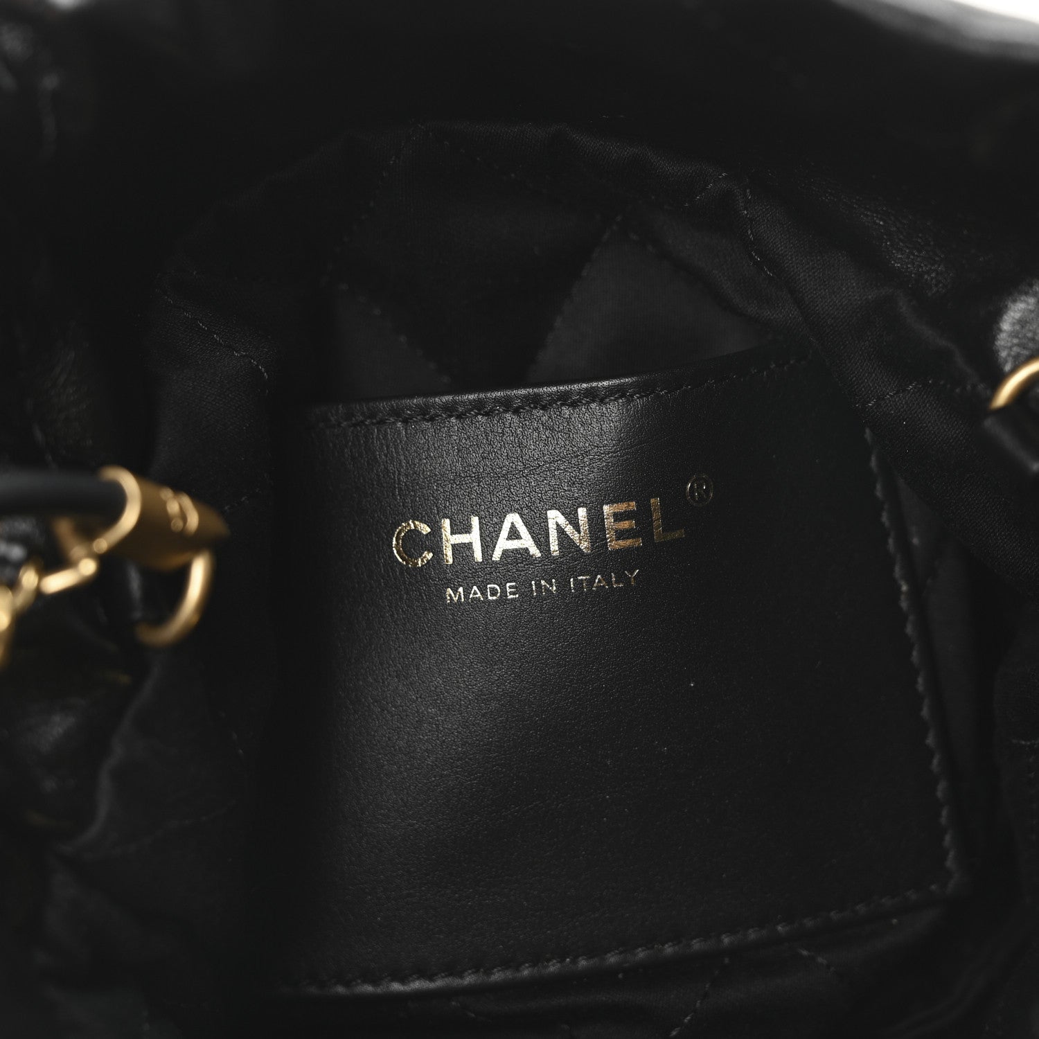 Chanel Shiny Calfskin Quilted Mini Chanel 22 Black 5 of 10