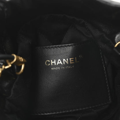 Chanel Shiny Calfskin Quilted Mini Chanel 22 Black 5 of 10