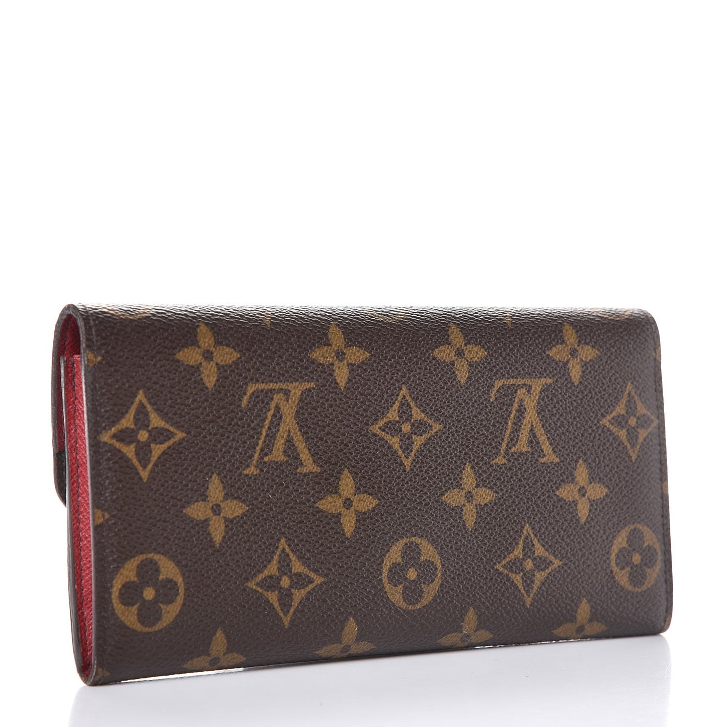 Monogram Emilie Wallet Red