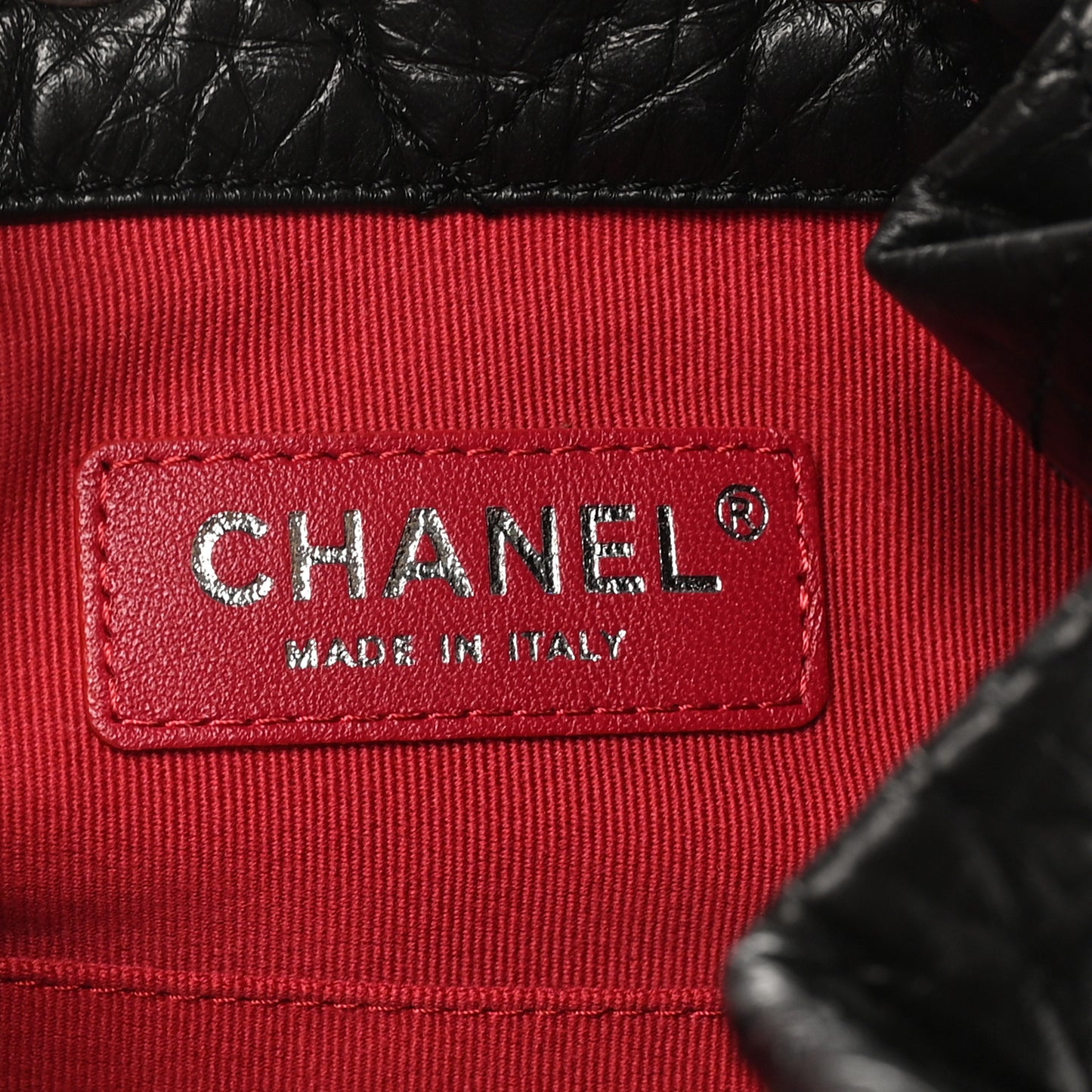 Aged Calfskin Quilted Small Gabrielle Backpack Black