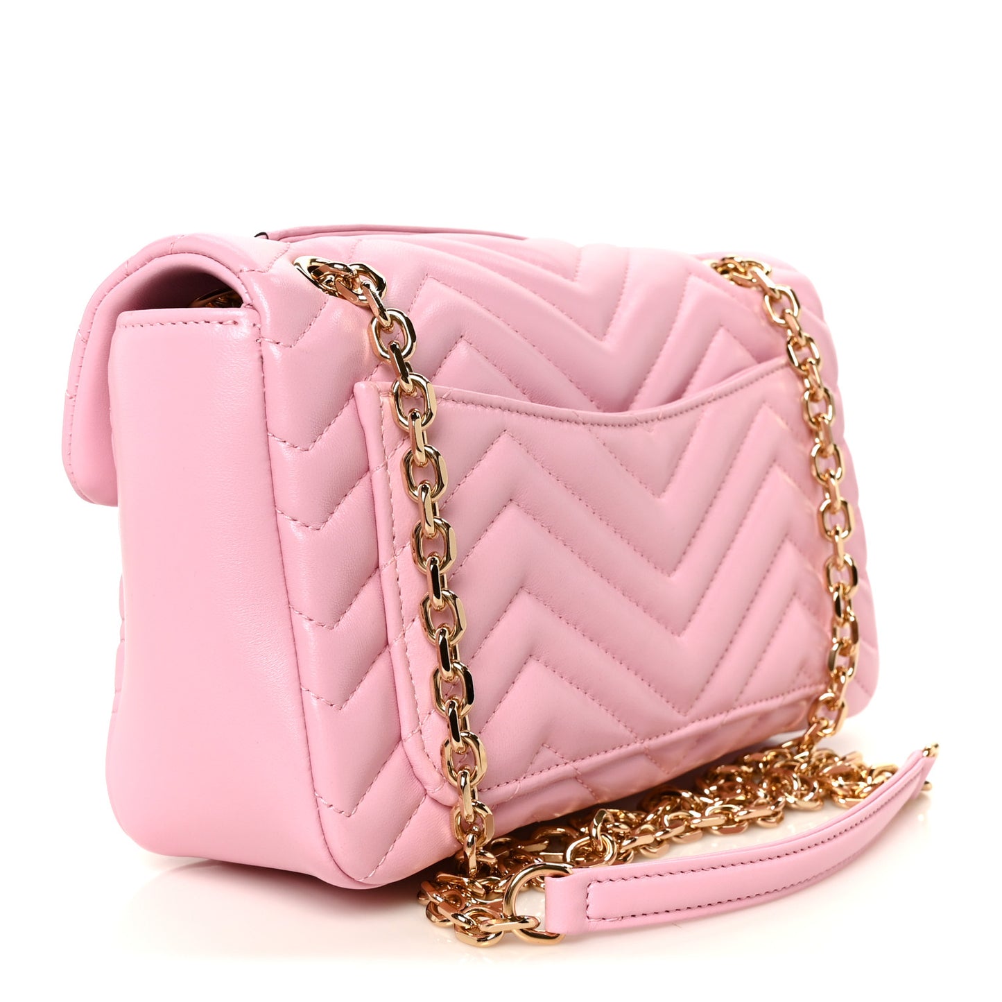 Lambskin Matelasse Medium GG Marmont Shoulder Bag Light Pink