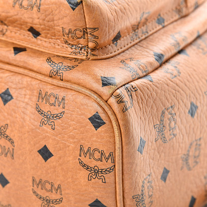 MCM Visetos Medium Sprinkle Stud Stark Backpack Cognac 10 of 18