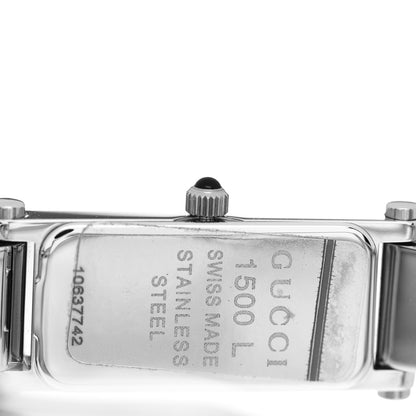 Gucci Stainless Steel 12mm 1500L Horsebit Quartz Watch Black 4 of 5