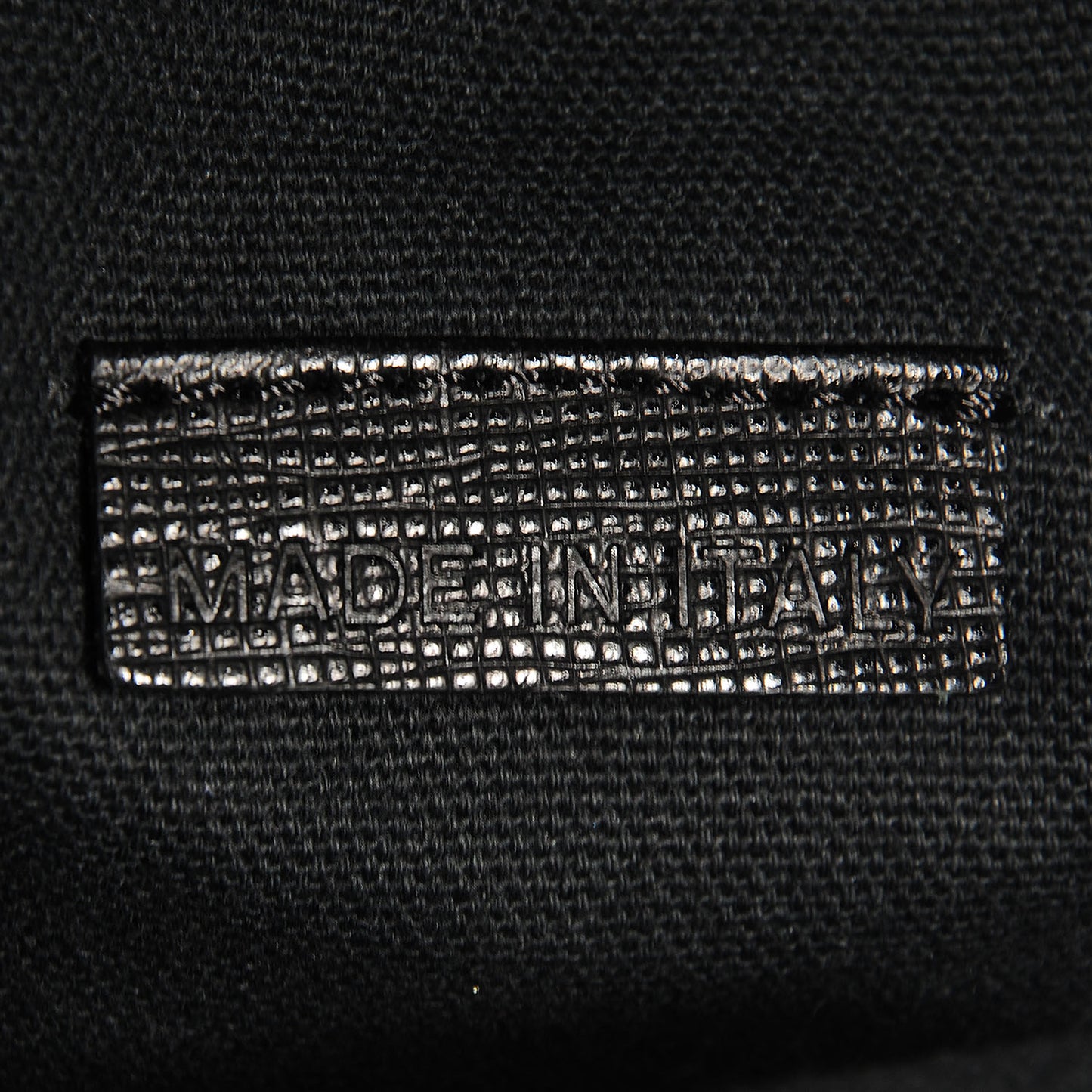 Textured Leather House Check Holdall Black