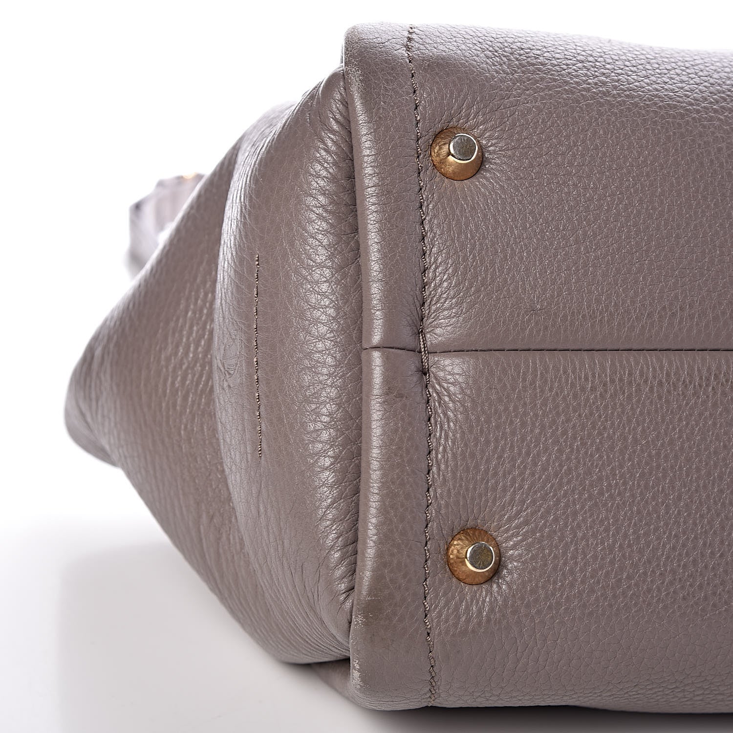 Lanvin Goatskin Trilogy Bowling Bag Mastic 14 of 18