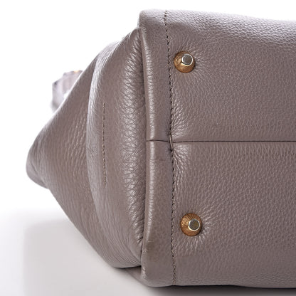 Lanvin Goatskin Trilogy Bowling Bag Mastic 14 of 18