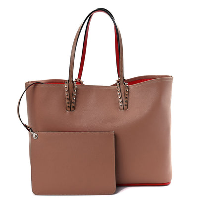 Christian Louboutin Calfskin Spikes East West Cabata Tote Nude 1 of 9