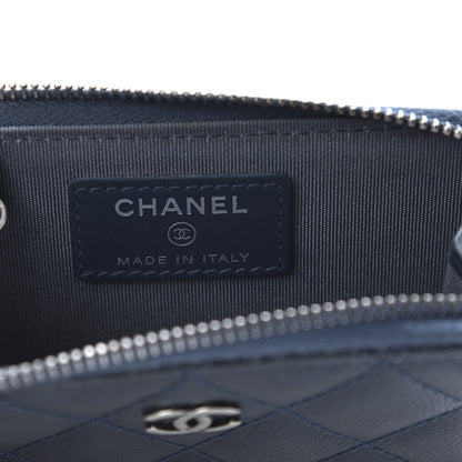 Chanel Caviar Quilted Key Holder Case Navy 6 of 11