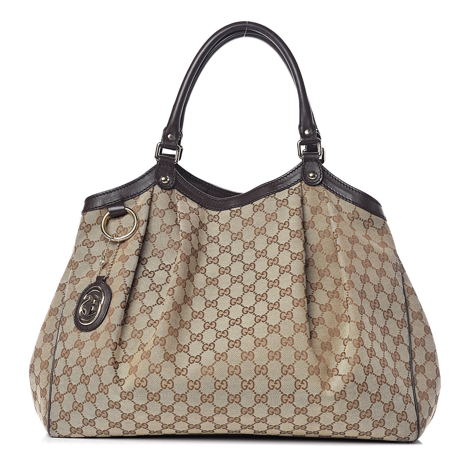 Gucci Monogram Large Sukey Tote Dark Brown 1 of 14