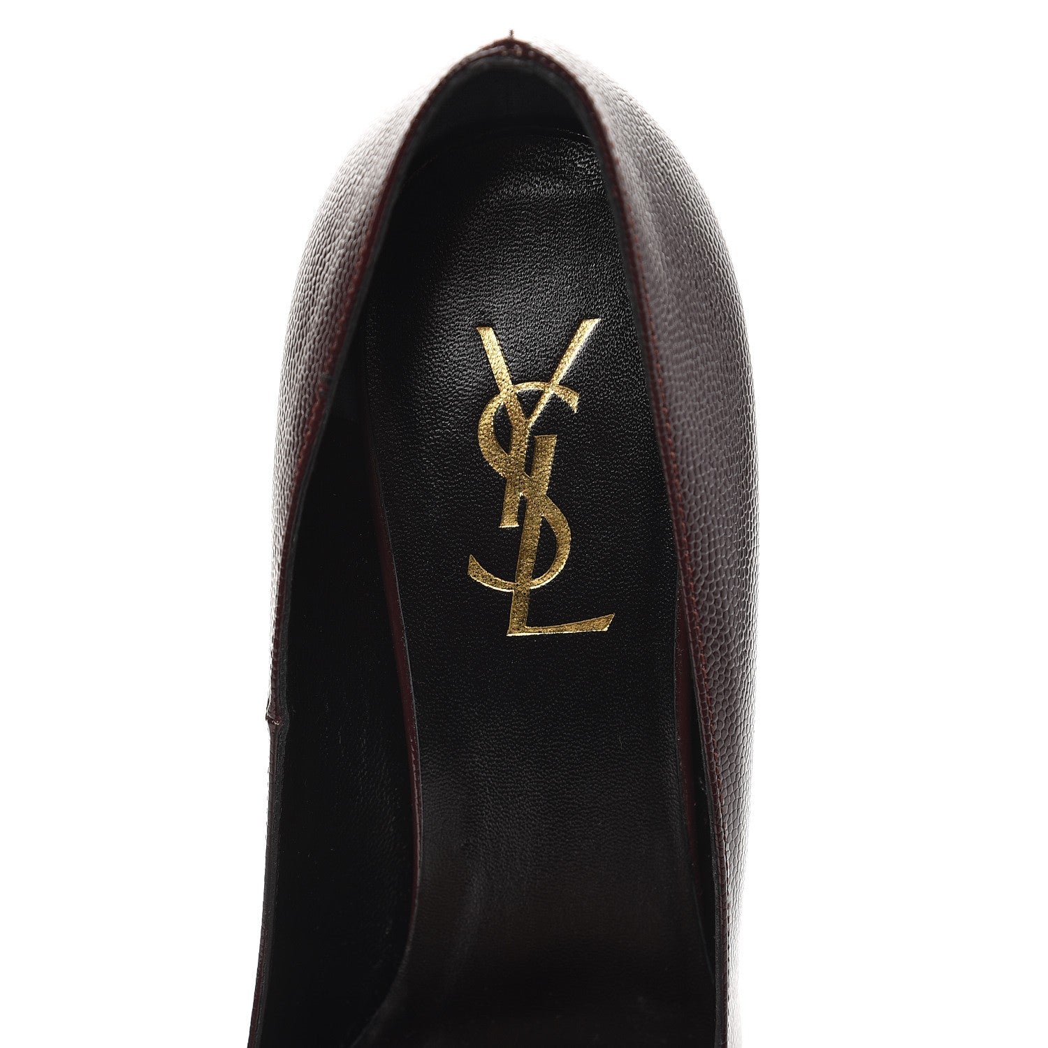 Saint Laurent Vernigolf Tribtoo 80 Platform Pumps 37.5 Cordovan 6 of 10