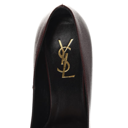 Saint Laurent Vernigolf Tribtoo 80 Platform Pumps 37.5 Cordovan 6 of 10