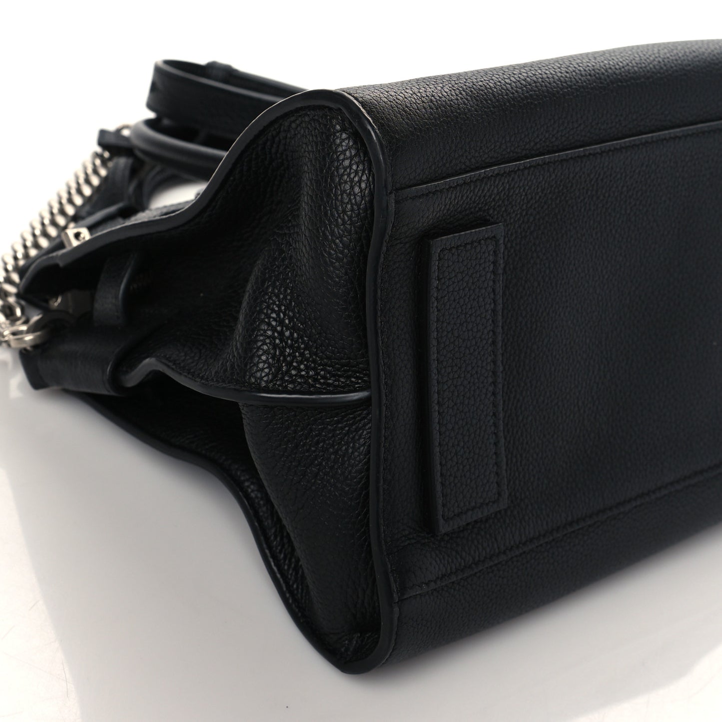 Grained Calfskin Small Supple Sac De Jour Duffle Black