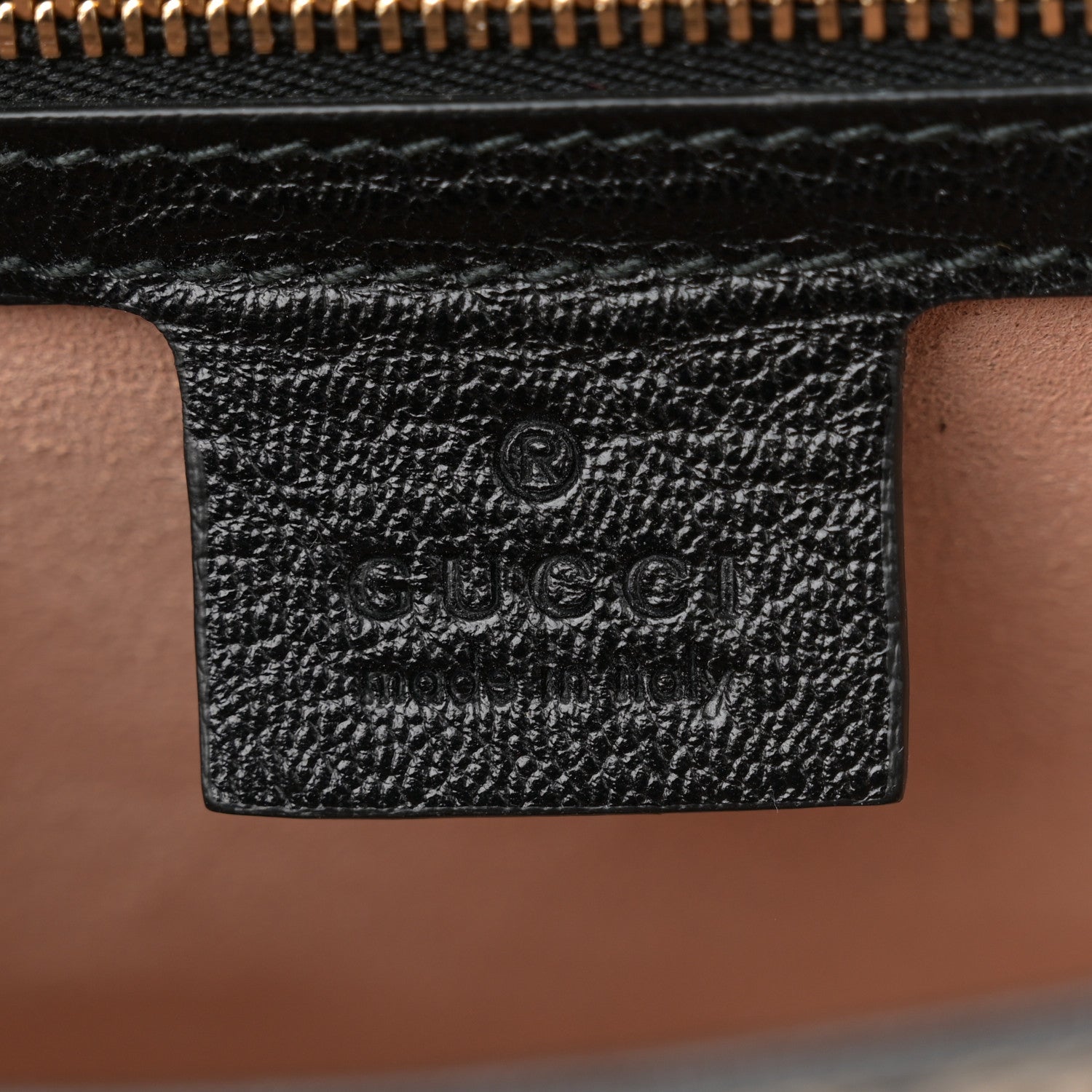 Gucci GG Supreme Monogram Calfskin Small Padlock Messenger Shoulder Bag Beige Black Cuir 6 of 10