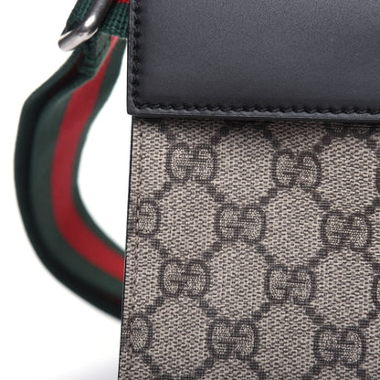 Gucci GG Supreme Monogram Web Belt Bag Black 14 of 15